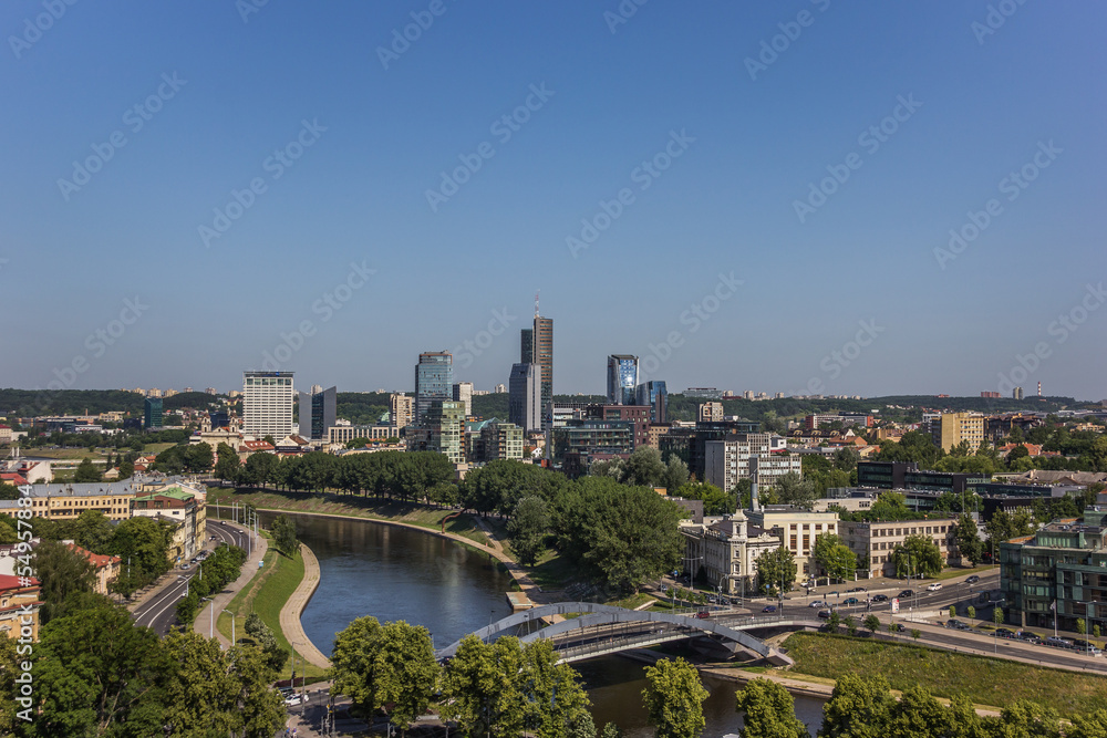 View over Vilnius new town
