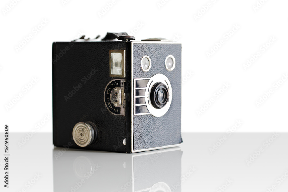 Vintage film box camera first introduced in 1900