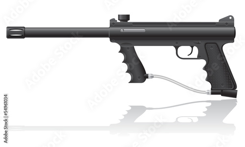 paintball markers vector illustration