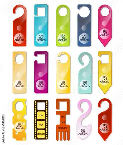Do not disturb signs set