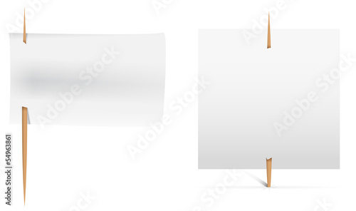 White stickers