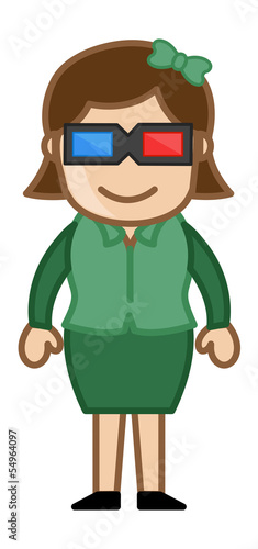 3d Glasses - Virtual Reality Concept - Business Cartoons