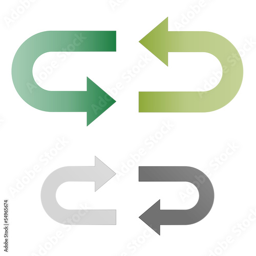 The set of curve arrow