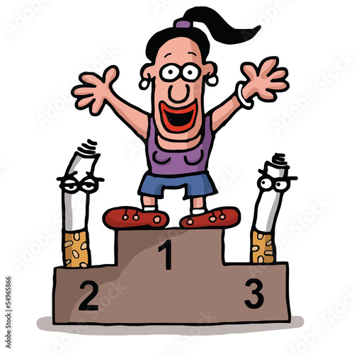 She quits smoking