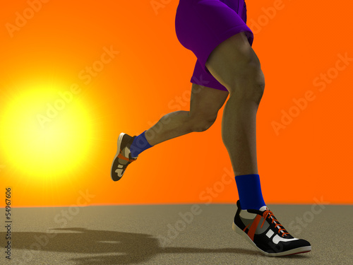 The running person