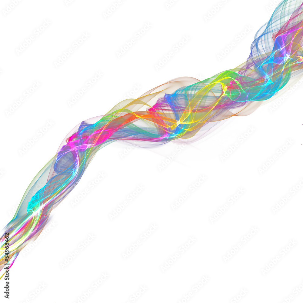 Fototapeta premium abstract ribbon waves