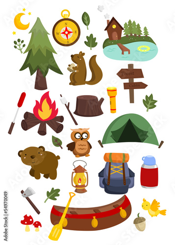 Camping Vector Set