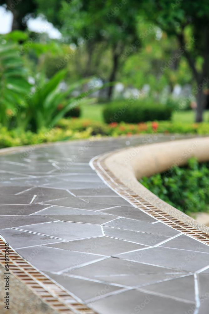 Obraz premium nice mosaic garden seat
