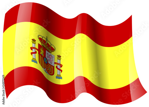spanien fahne wehend germany flag waving