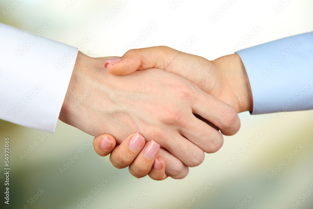 custom made wallpaper toronto digitalBusiness handshake on bright background