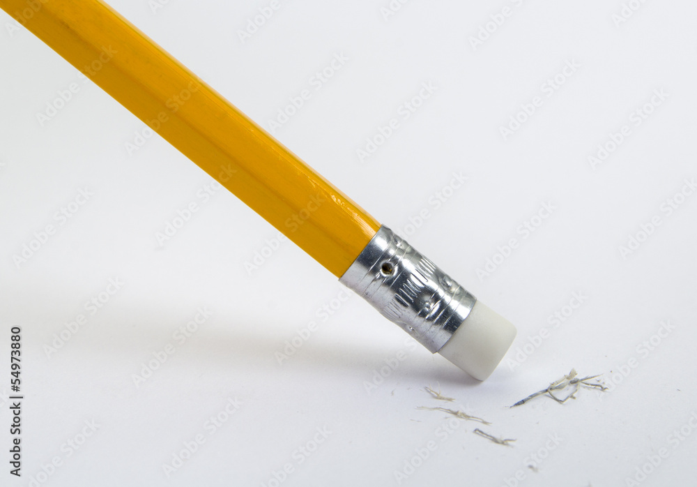 Obraz premium Pencil for writing and eraser