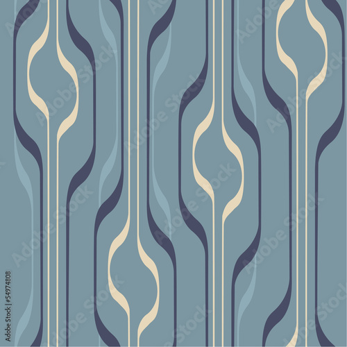 Retro stylized vector seamless pattern