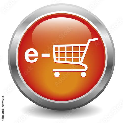 e-shop icon. red