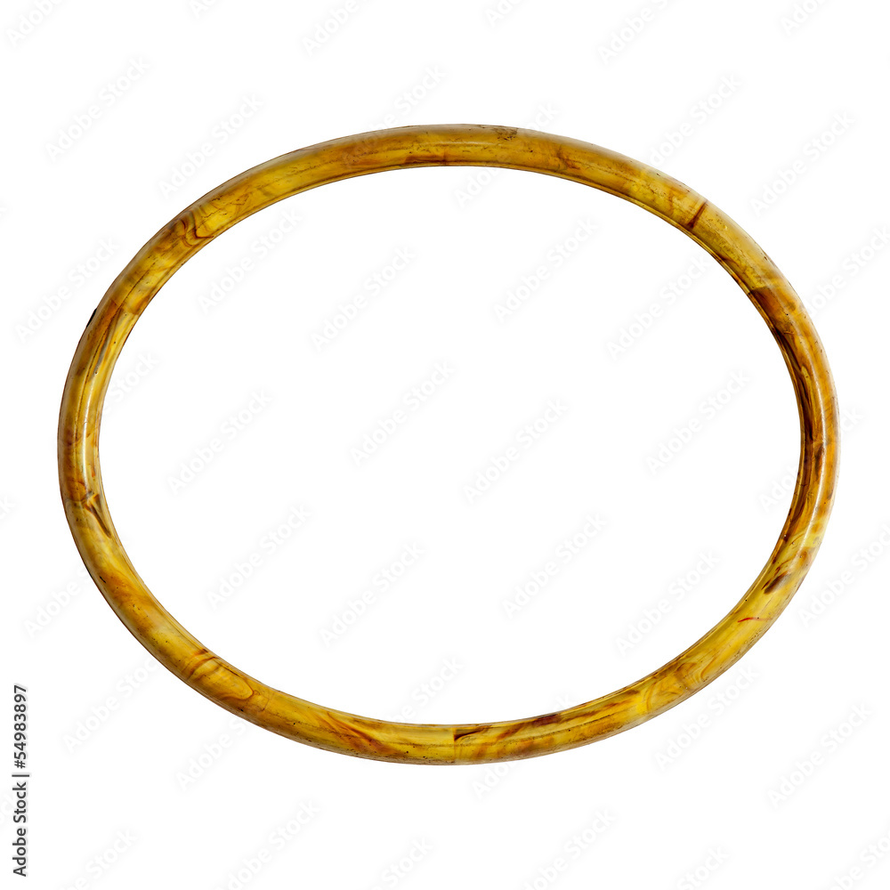 Oval yellow frame Oval yellow frame