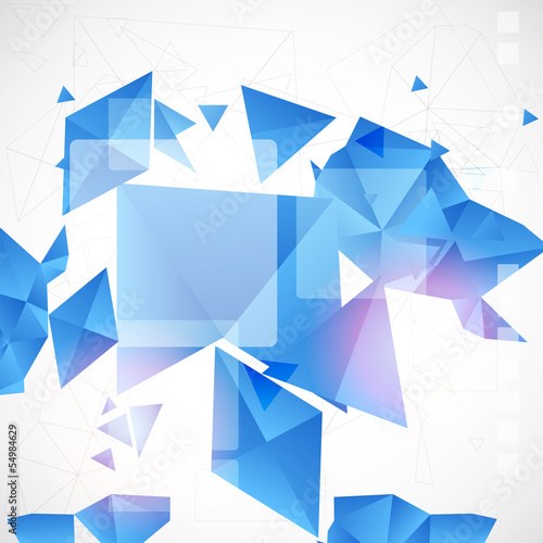 Abstract blue futuristic background for design