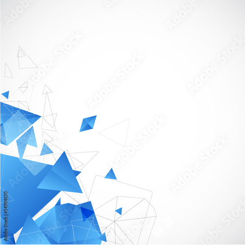 Abstract blue futuristic background for design
