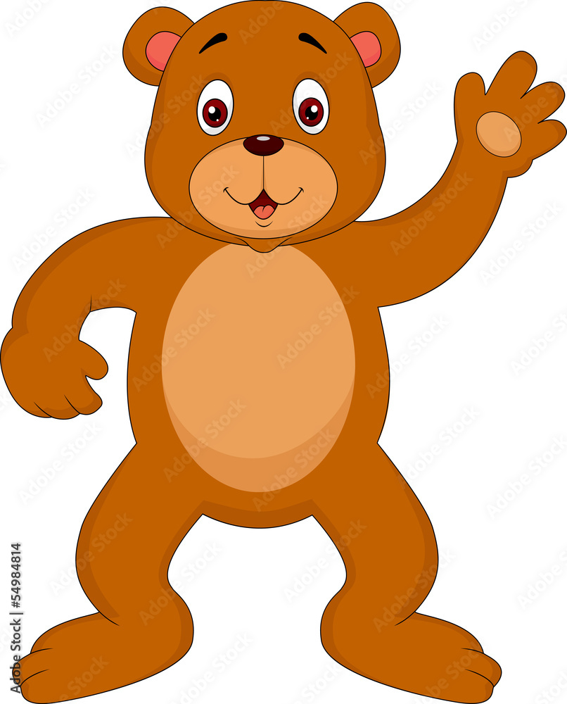 Obraz premium brown bear cartoon