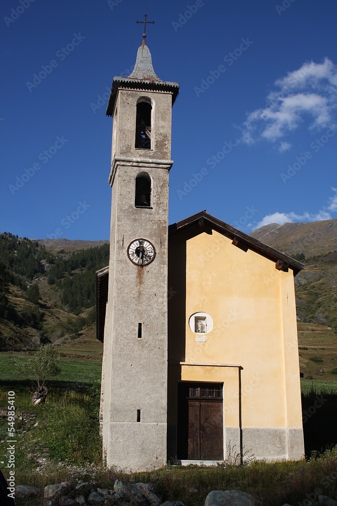 Chapelle de La Monta dans le Queyras