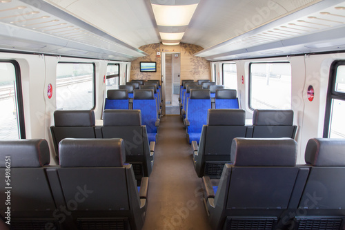 Modern dutch train coupe