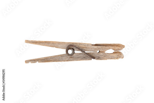 Very old isolated clothes peg