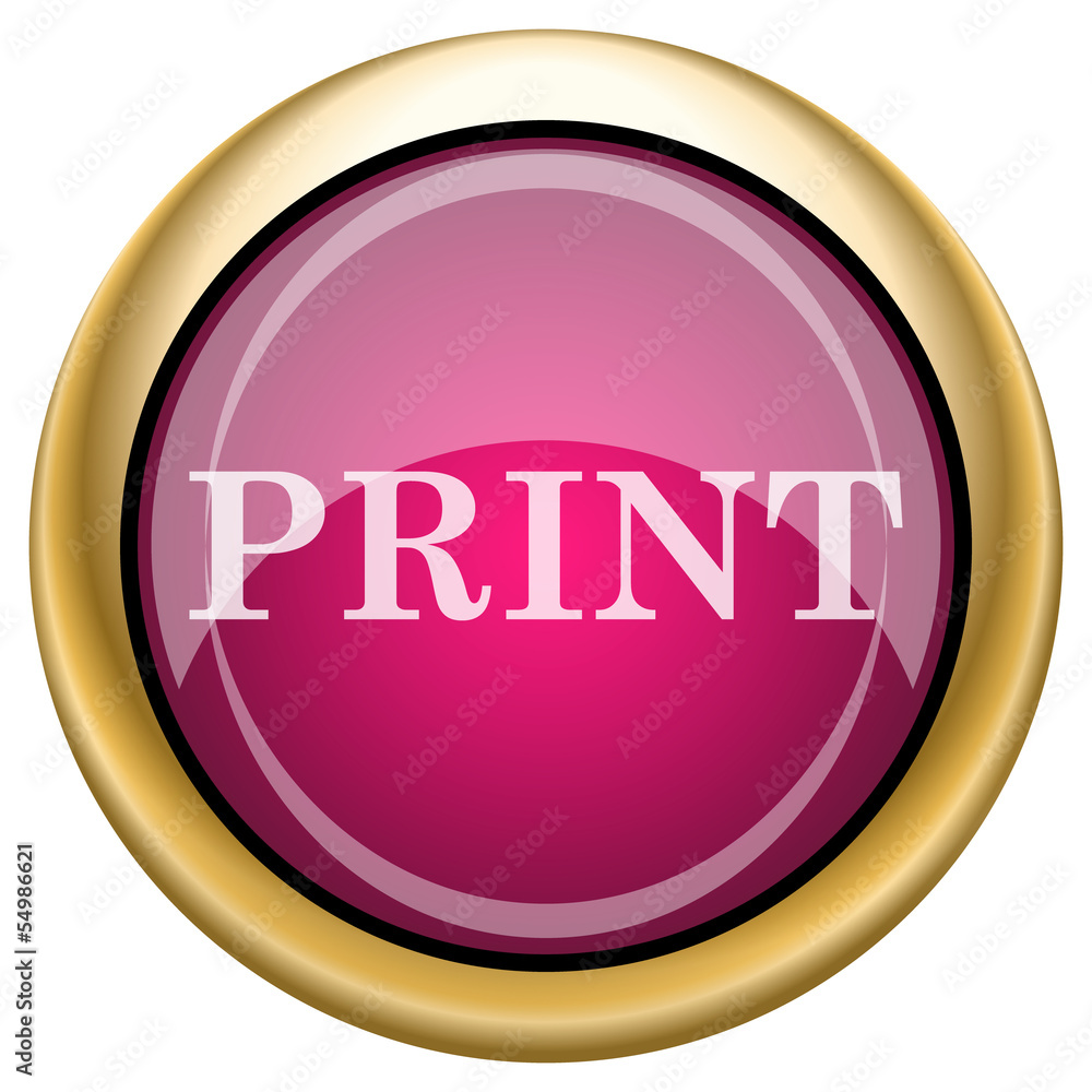 Magenta glossy icon