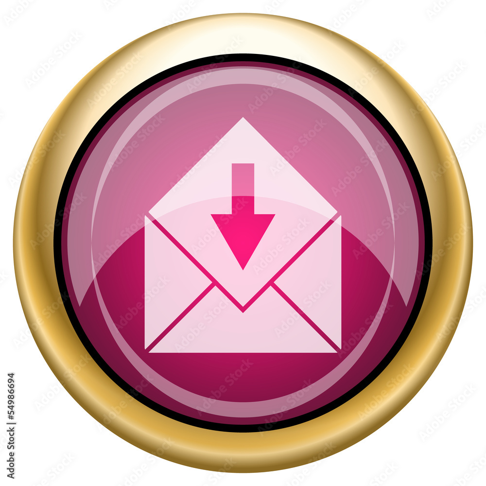 Magenta glossy icon