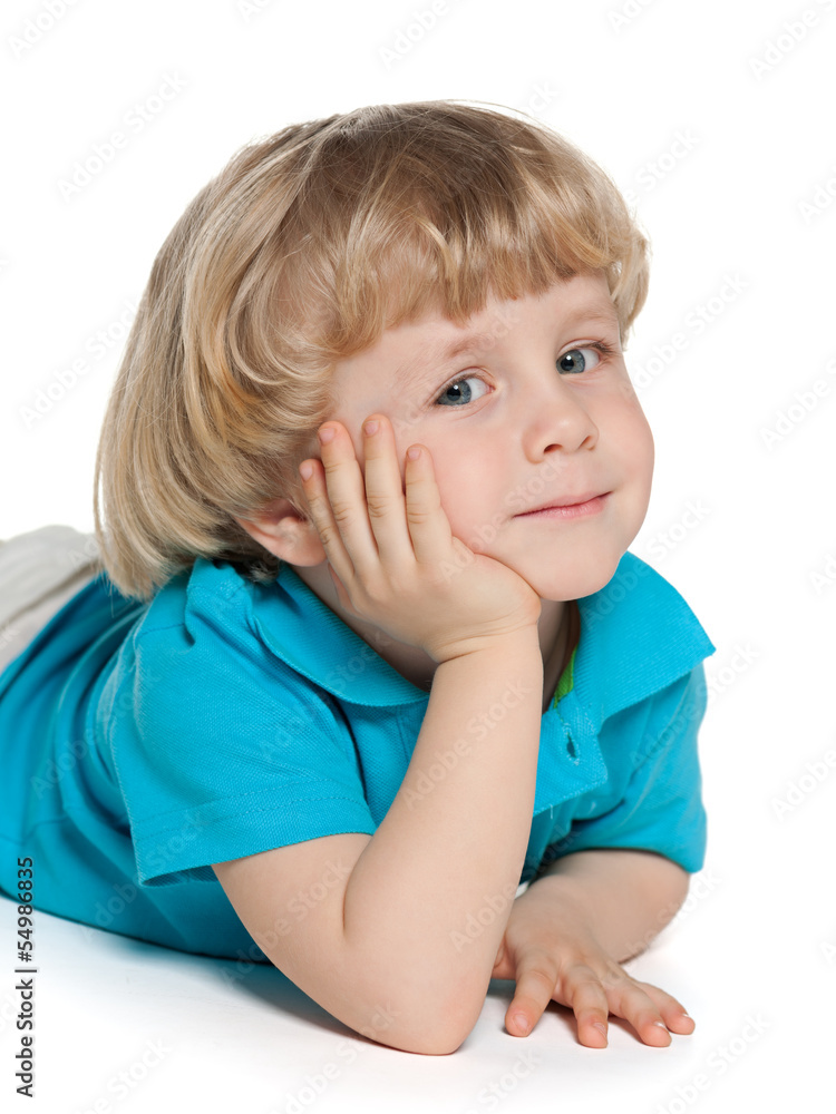 Dreaming smiling little boy Dreaming smiling little boy