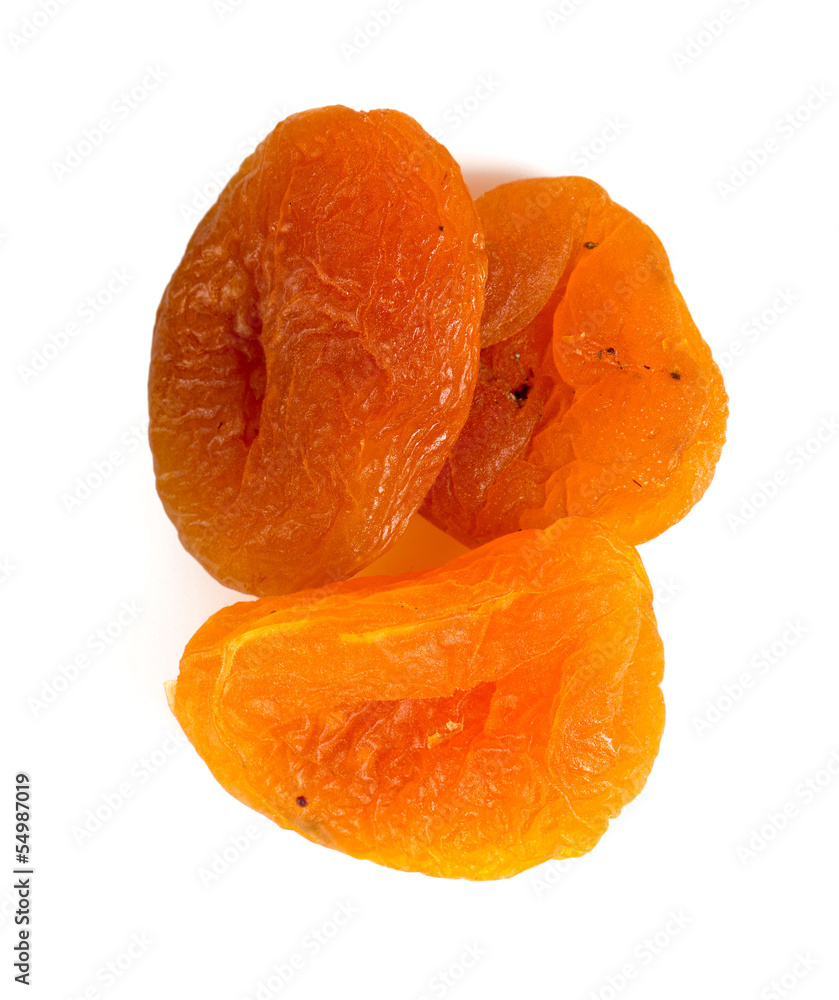 dried apricots isolated on white dried apricots isolated on white