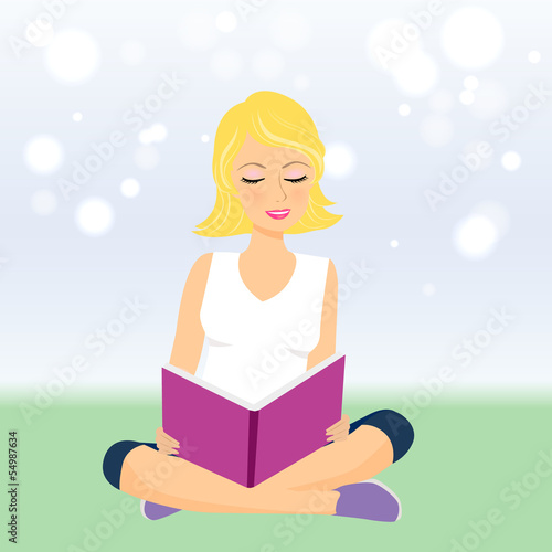 Girl with book
