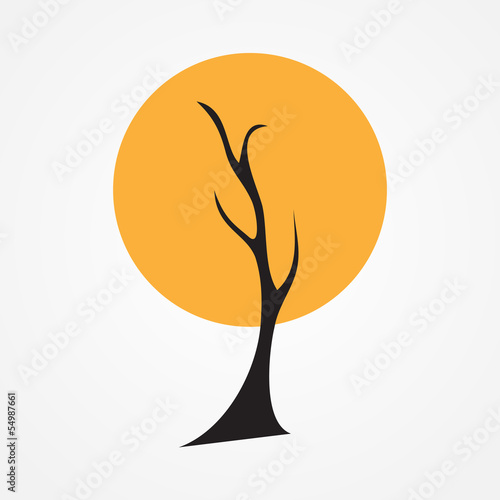 Autumn tree vector illustration