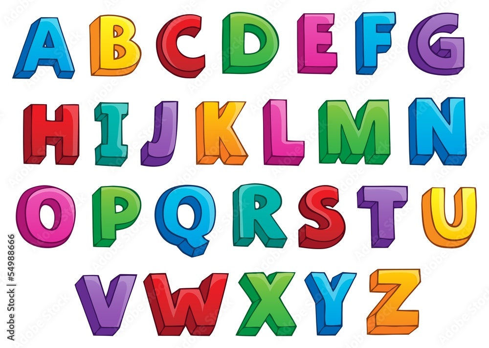 Image with alphabet theme 1 Image with alphabet theme 1