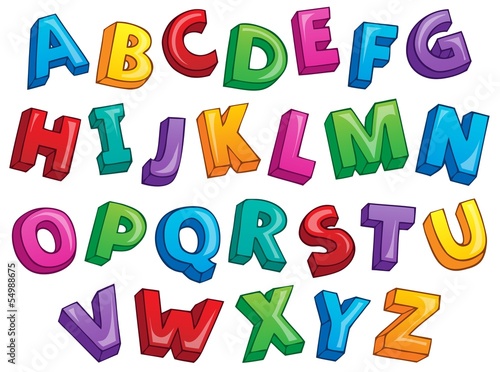Image with alphabet theme 2