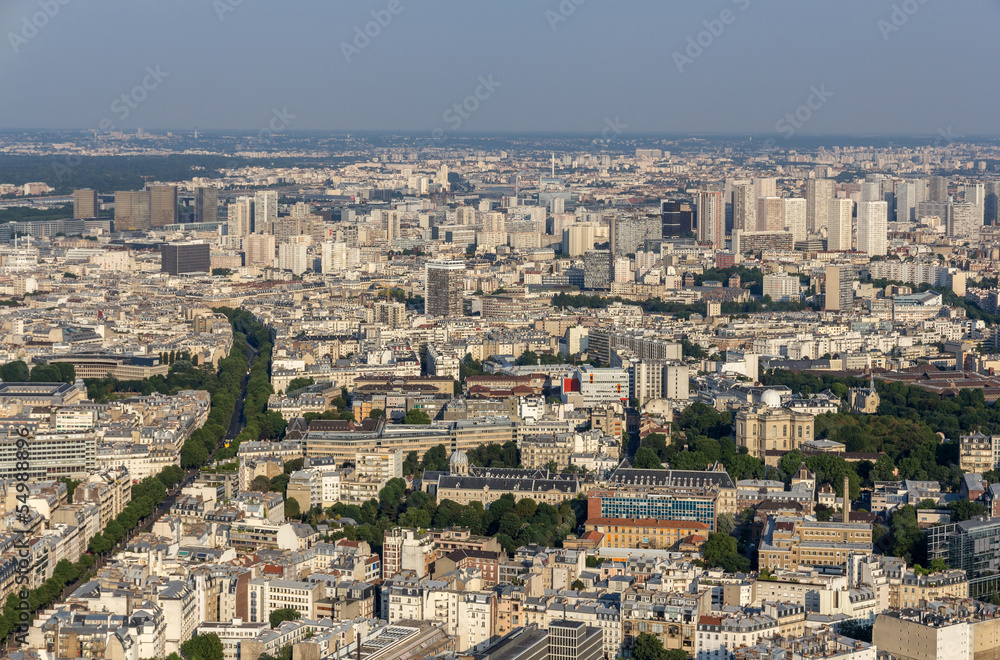 View of Paris from Maine-Montparnasse Tower - France View of Paris from Maine-Montparnasse Tower - France