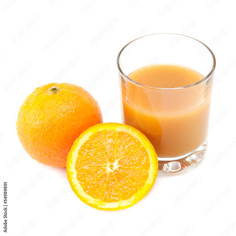 oranges and orange juice isolated on white background oranges and orange juice isolated on white background