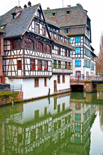 Old town of Strasbourg, France
