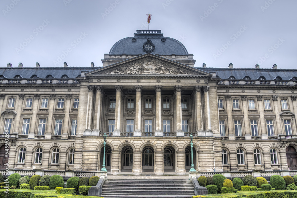 Fototapeta premium Royal Palace of Brussels, Belgium.