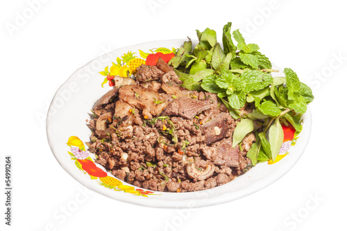 Larb (northern Thai style food)
