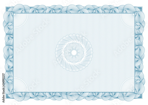 Certificate. Vector pattern for currency and diplomas