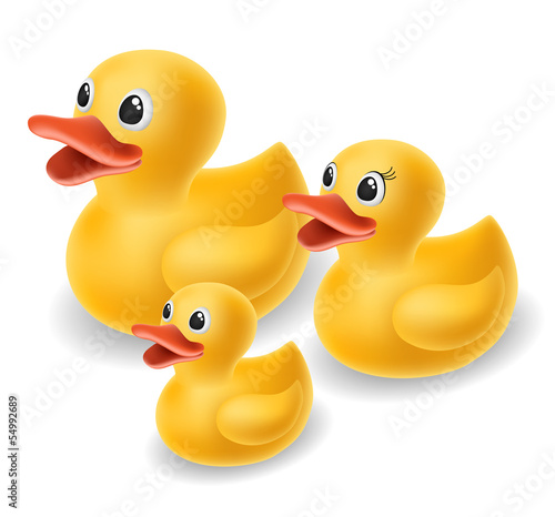Rubber duck family