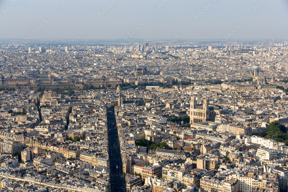 View of Paris from Maine-Montparnasse Tower - France View of Paris from Maine-Montparnasse Tower - France