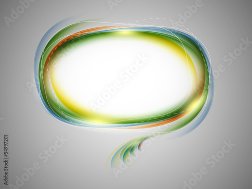 colorful vector bubble for speech