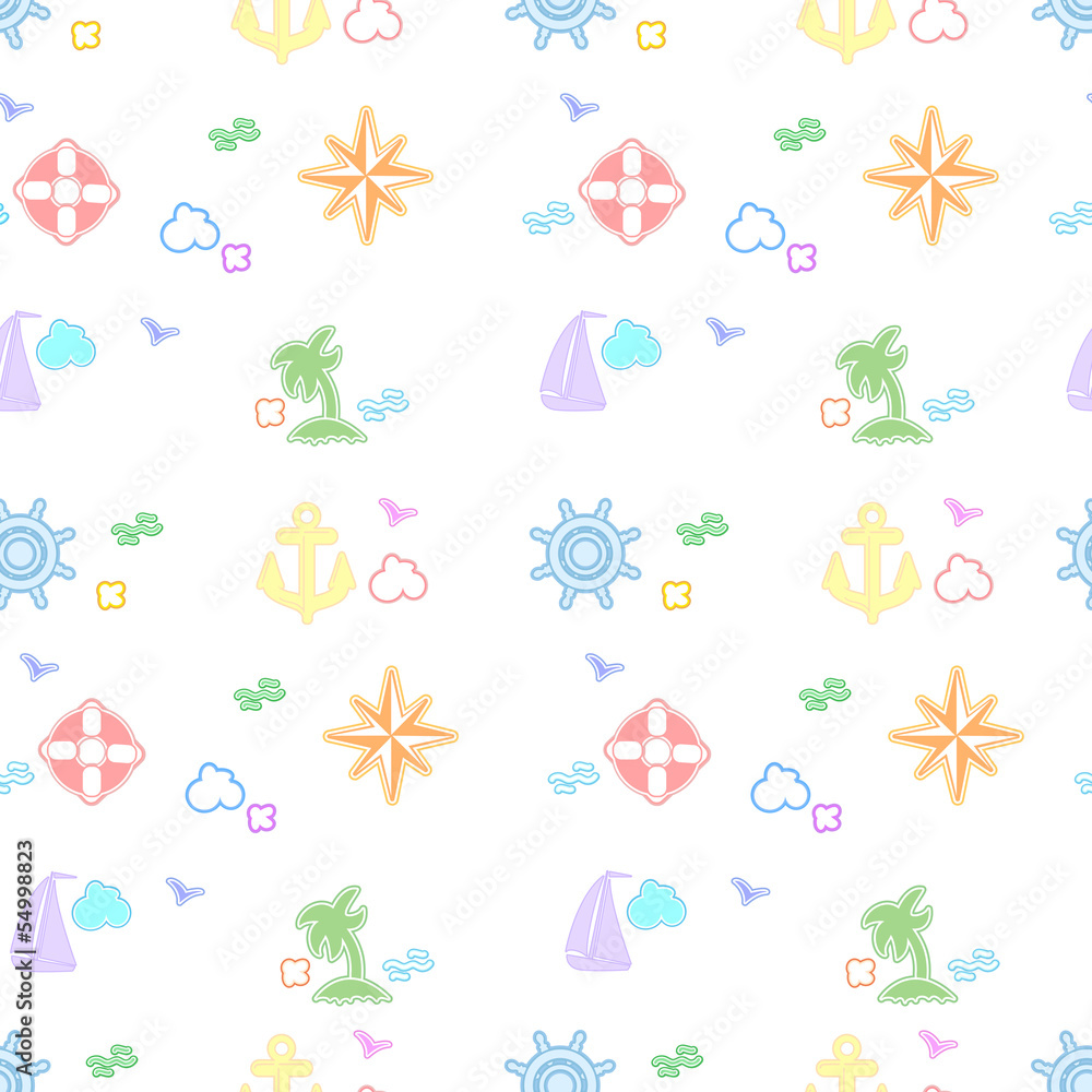 Seamless sea colorful pattern Seamless sea colorful pattern