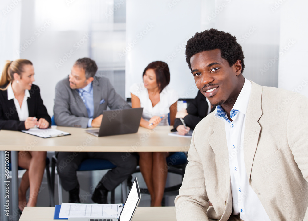 Portrait Of Happy African Businessman Portrait Of Happy African Businessman