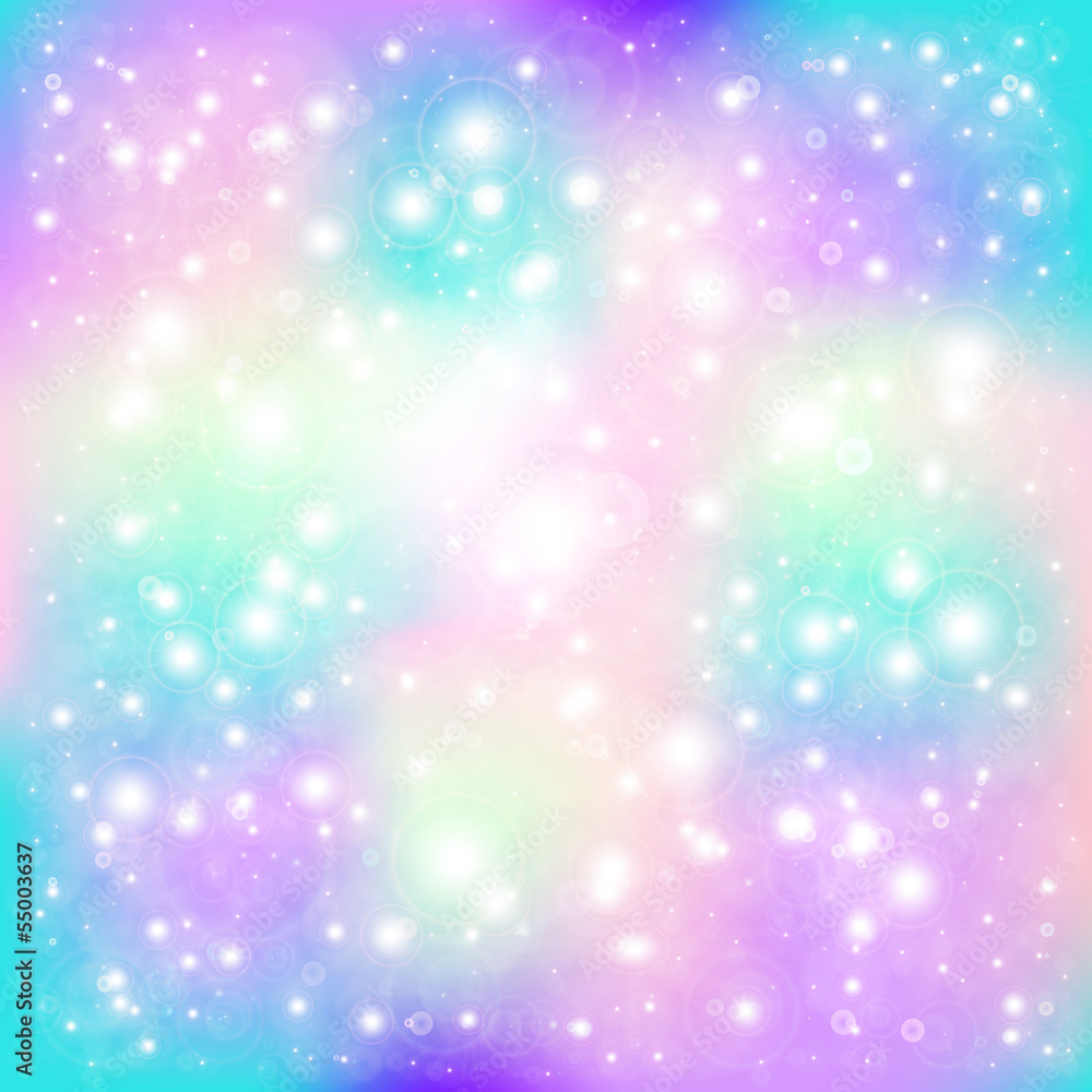 Background with stars and particles