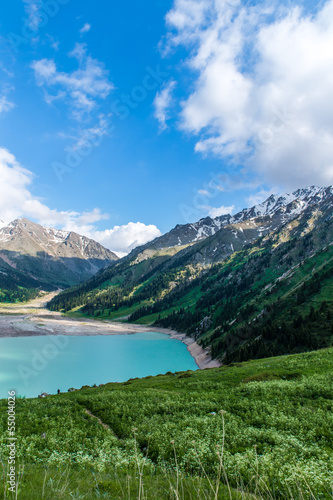 Big Almaty Lake ,Tien Shan Mountains in Almaty, Kazakhstan