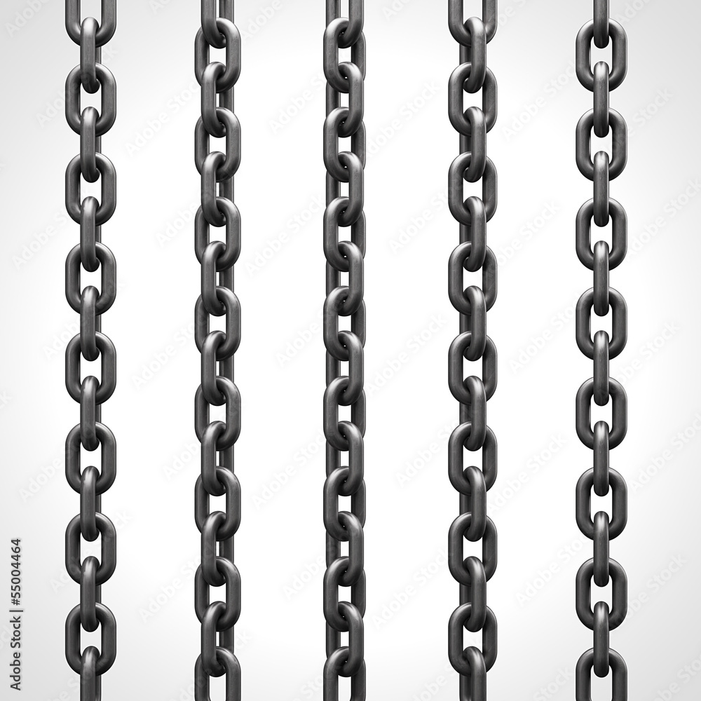 Chain isolated on white