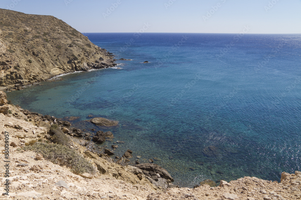 view of a promontory in the Mediterranean coast