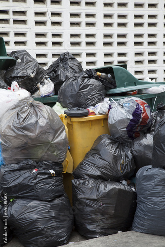 garbages on the street