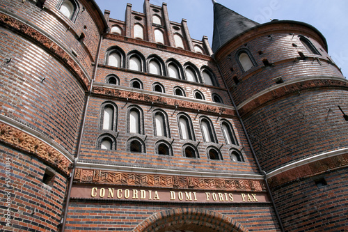 Lübeck Holstentor Detail photo