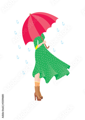 Woman with  umbrella